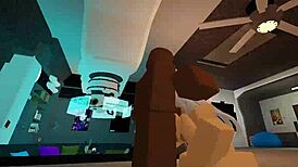 Shy Slut Gets Fucked On Roblox Condo With Monster Cock