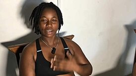 An interview with a top nigerian female model during casting 😊