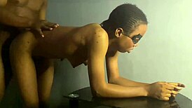 Horny ebony babe loves my black cock and wants it for herself all day long