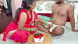 did sasur ji fuck bahu hard after anniversary cake on bed?