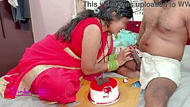 did sasur ji fuck bahu hard after anniversary cake on bed?