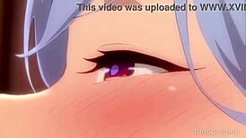 Curvy Hentai Cowgirl Rides Monster Cock to Gushing Creampie