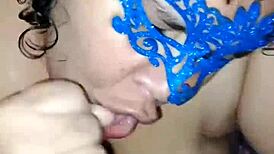 Watch me give a greek kiss and cum on that huge dick!