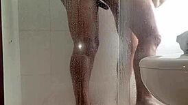 plowing my 70 year old neighbor's ass ends with creampie and mouth finish