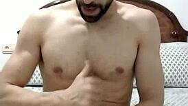 Attractive Guy Boldly Shows Ass While Jerking Off