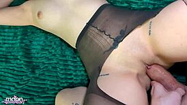 Husband Pounds Wife in Torn Pantyhose - Real Russian Porn