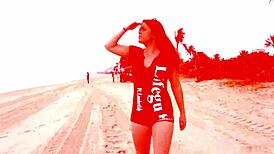 public blowjob lifeguard sucks dick on break 😎