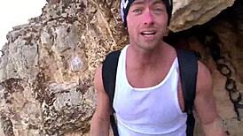 i needed that outdoor cave blowjob so bad cum dripping everywhere