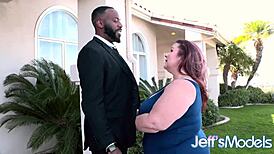 Lady Lynn hot fat auntie chubby mature bbw takes huge bbc interracial big black cock anytime anywhere