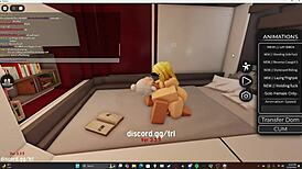 blonde bombshell sucks big cock then rides doggystyle cowgirl ass bounce