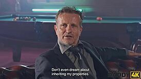 salty balls tempt young slut while ebony watches her ride daddy interracial