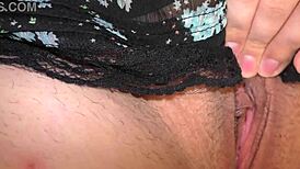 SLUTTY wife MASTURBATES her FERTILE pussy and CUMS hard