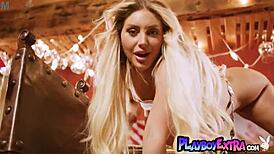 Blonde Waitress Kayley Gunner Reveals Massive Boobs