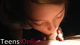 British 18-Year-Old's First Blowjob on Camera