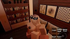 Roblox rule 34 slut sucks throbbing cock