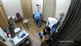 Stefania Mafra tattooed Latina nurse torments patient with lesbian dildo toys in clinic