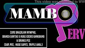 Cute Brazilian Nympho Bianca Dantas Takes Five Huge BBCs Gangbang DAP