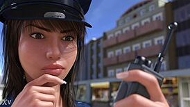 Emma Dances Seductively In Public With Big Ass And Tits On Display