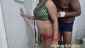 indian wife quick fucks neighbour boy doggystyle close-up creampie cunilingus