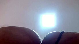 huge ass wife creampied deep while humiliating her watching cuckold husband