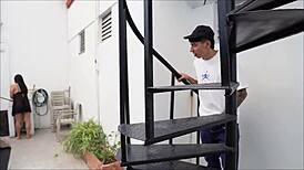 latina slut rides brother-in-law's big cock hard