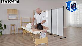 Could Samie Duchamp Resist Masseur's Huge Cock?