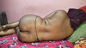 MUSLIM MOM'S BIG NATURAL TITS SLIDE ON MASSEUR COCK AT SHOP