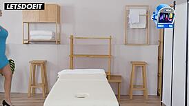 Could Samie Duchamp Resist Masseur's Huge Cock?