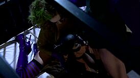 Jennifer Dark as Katwoman Takes Prison Cage Double Anal Ride