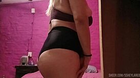 Ssheylared shakes natural big tits and ass for you