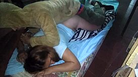 my guy fucks me doggystyle bent over against mattress hard