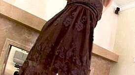 aimee addison the sexy blonde cougar milf gives pov blowjob on big cock ending in facial cumshot