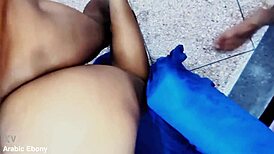 Arab Wife's Big Pussy Banged Doggystyle by Friend's Huge Black Cock