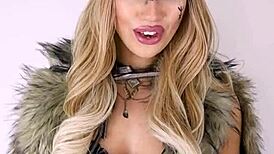 Your Viking Wife Rides Dildo Hard Before Creampie Drain!