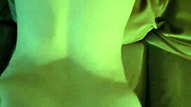 she starts gentle femdom on sofa but he creampies her wet pussy hard