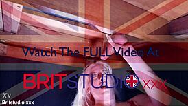 hot blonde pornstar hits the milking table first time and drowns in cum coverage.