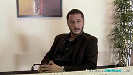 wanna bend over for this interactive pov doggystyle fucking brunette close-up?