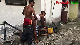 outdoor raw creampie fills her sweet wet pussy deep and rough