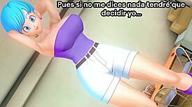 yo bulma's telling you exactly how to stroke that cock step by step in her hottest joi session