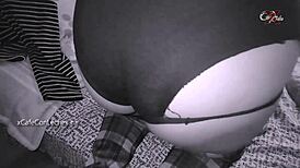 hurry before dad comes - stepmom gives up ass while boss works