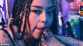 perfect feet beg for wet tongues and hungry kisses between them