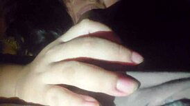 Horny Stepsis Gives Quick Deepthroat Blowjob and Swallows Cum Load