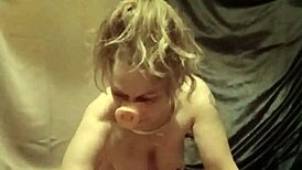 hey slave, bent over eating slop from the pig trough in this wild homemade session 😈🐷