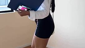 novice real estate agent bends over for client doggystyle fuck to seal first sale