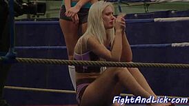 Wrestling Babes Jiggle Massive Asses In Fierce Lesbian Clash