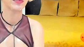 white girl gags on sloppy deepthroat facial webchat