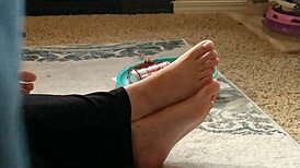 Candid Hidden Footage Captures Her Cute Feet Up Close