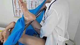 Doctor fingers ass fucks emo pussy creamy cum!