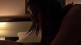 sexy milf deepthroats cock rides cowgirl and gulps mouthful cum