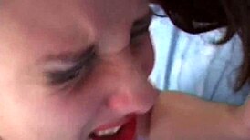 Italian Brunette Anal Fucks Husband Dreaming of Carnival Monster Cock